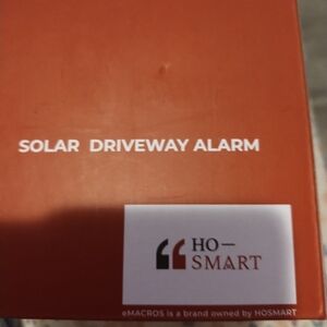 Solar driveway alarm